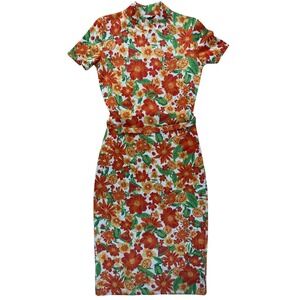 Zara | Dresses | Zara Tiger Print Midi Shirt Dress Green Safari Chic Resort Women M Dolman Sleeve